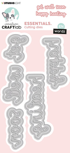 CCL Cutting Die Wordz Get Well Essentials 120x87x1mm 10 PC nr.479-1