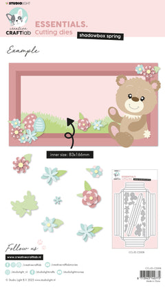 CCL Cutting Die Shadowbox Spring Essentials 232x148x1mm 14 PC nr.508-3