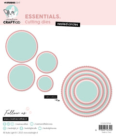 Troquel de corte CCL Nested Circles Essentials 142x142x1mm 12 pzas. n.º 744-3