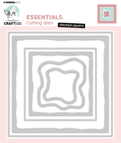 Troquel de corte CCL Stitched Square Essentials 147x147x1mm 6 piezas n.º 761-1