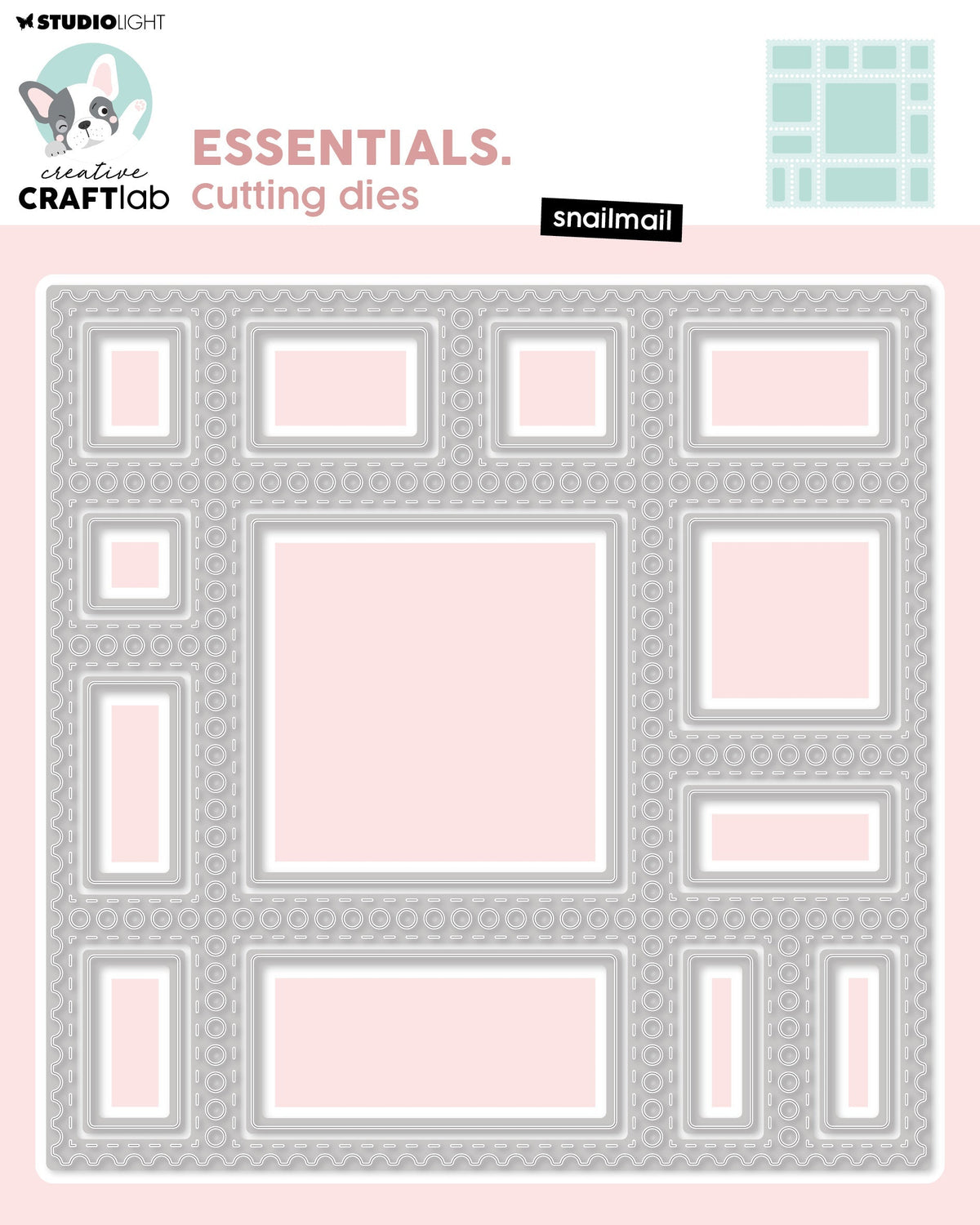CCL Cutting Die Snailmail Essentials 14 PC-1