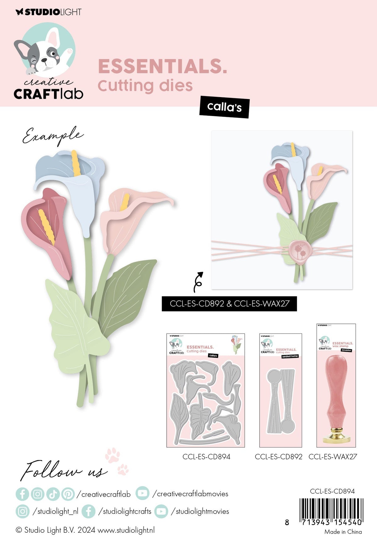 CCL Cutting Die Calla's Essentials 12 PC-2
