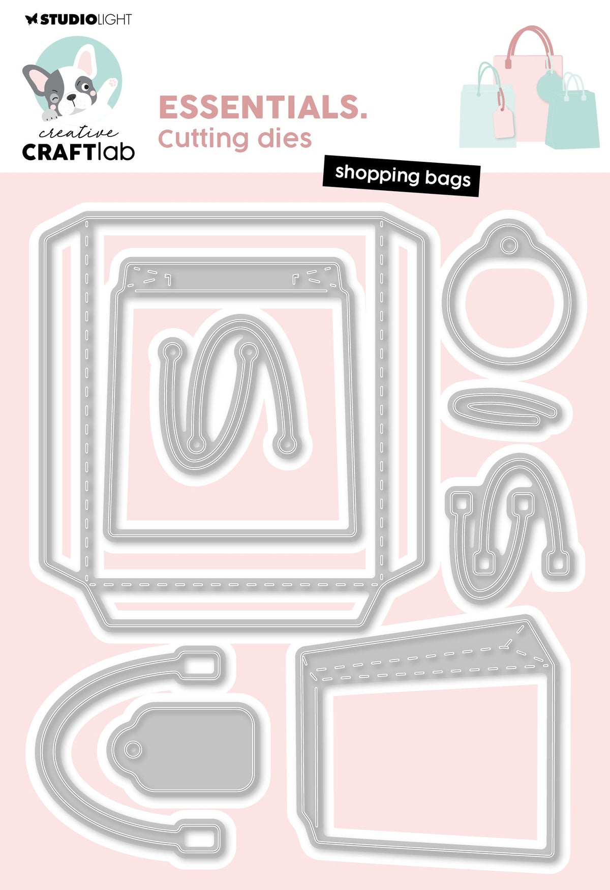 CCL Cutting Die Shopping Bags Essentials 9 PC-1