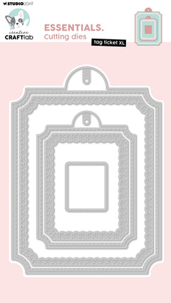 CCL Cutting Die Tag Ticket XL Essentials 7 PC-1