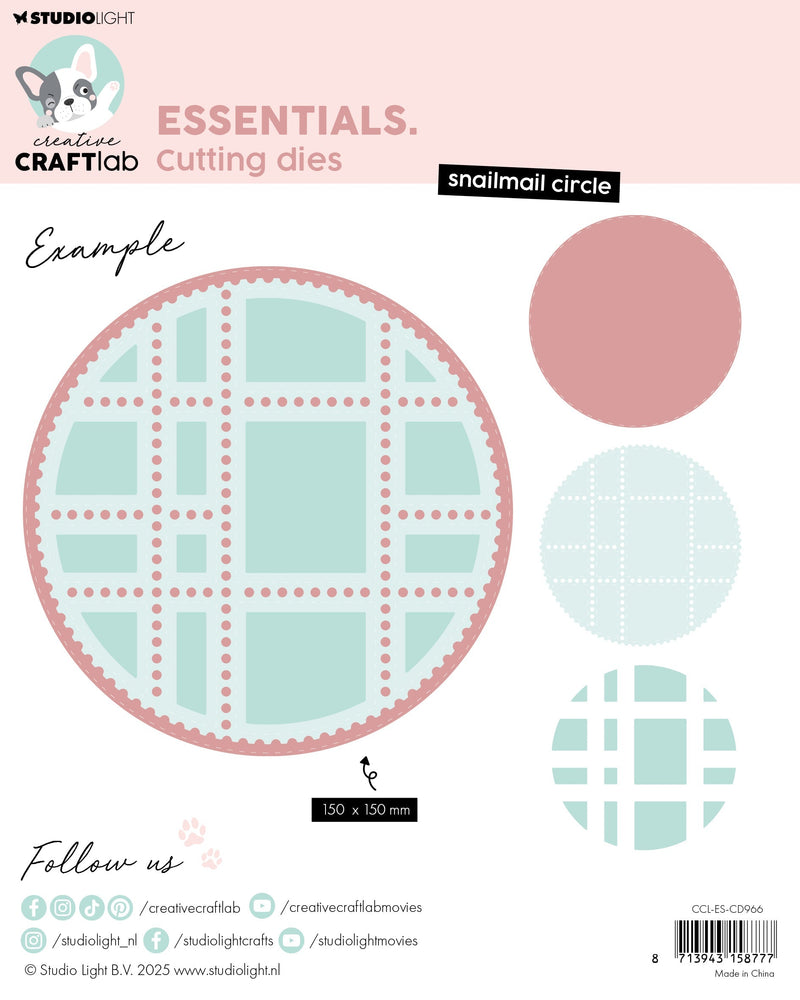 CCL Cutting Die Snailmail Circle Essentials 18 PC-2