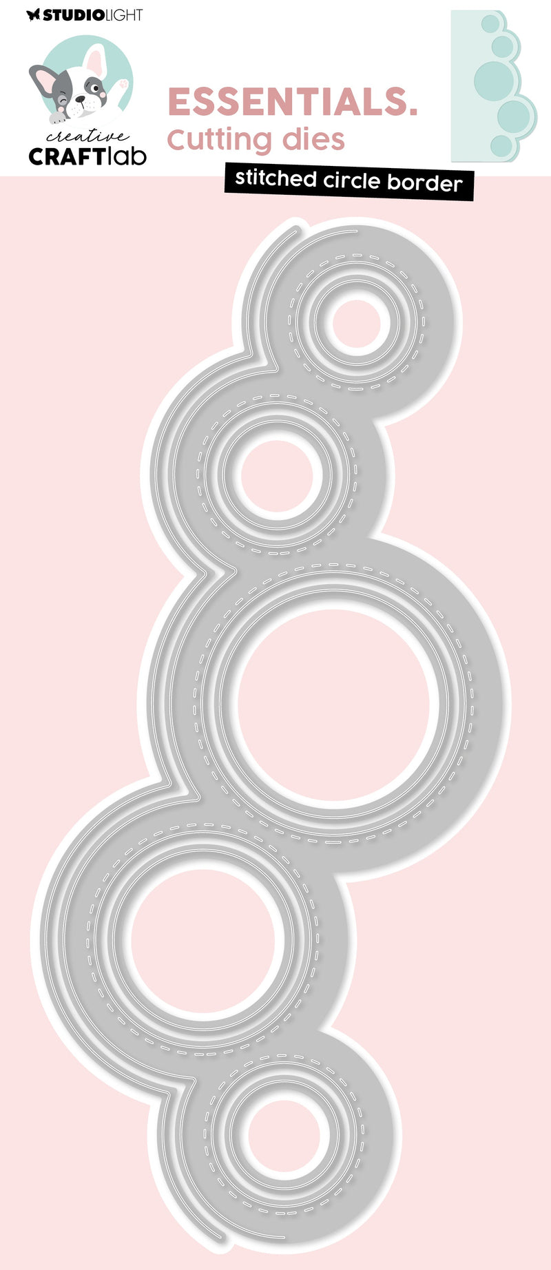 CCL Cutting Die Stitched Circle Border Essentials 7 Pieces-1