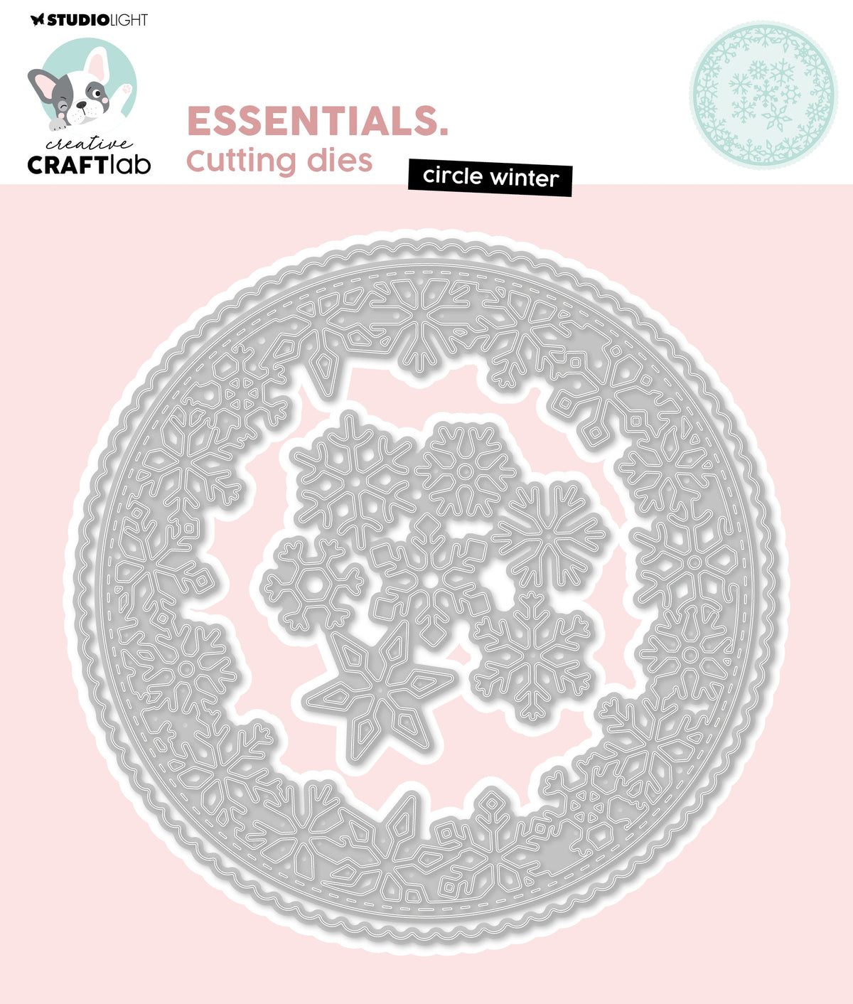 CCL Cutting Die Circle Winter Essentials 141x135x1mm 3 Pieces-1