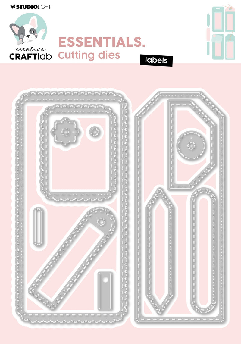 CCL Cutting Die Labels Essentials 12 Pieces-1