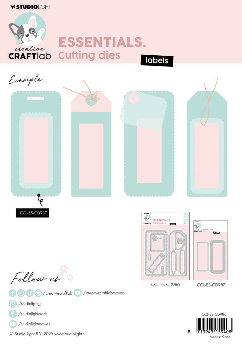 CCL Cutting Die Labels Essentials 12 Pieces-2