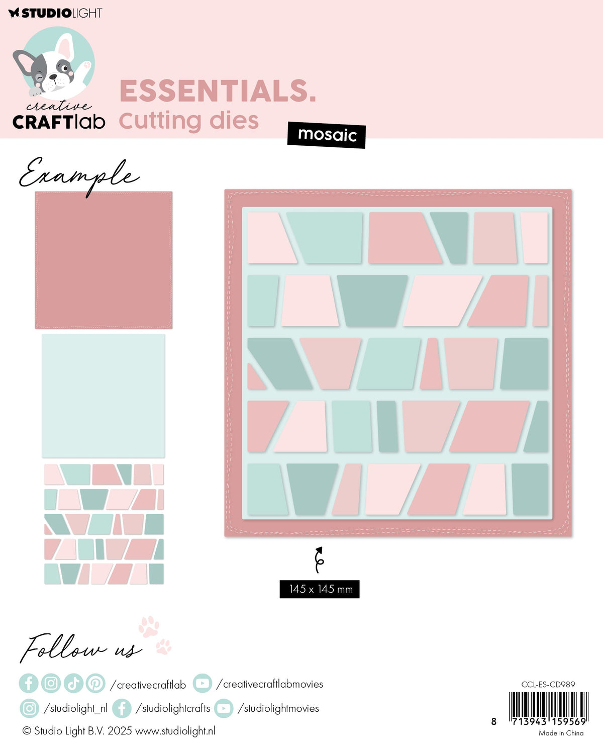 CCL Cutting Die Mosaic Essentials 2 PC-2