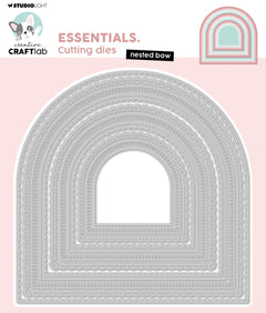 CCL Cutting Die Nested Bow Essentials 12 PC-1