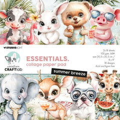CCL Collage Paper Pad Summer Breeze Essentials 36 Sheets-1