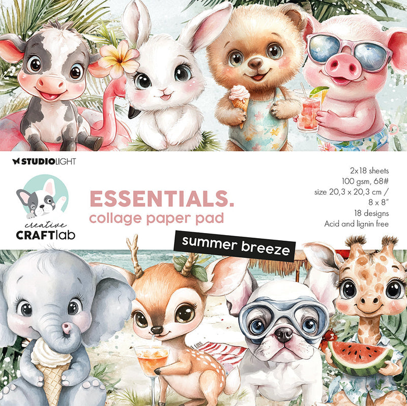 CCL Collage Paper Pad Summer Breeze Essentials 36 Sheets-1