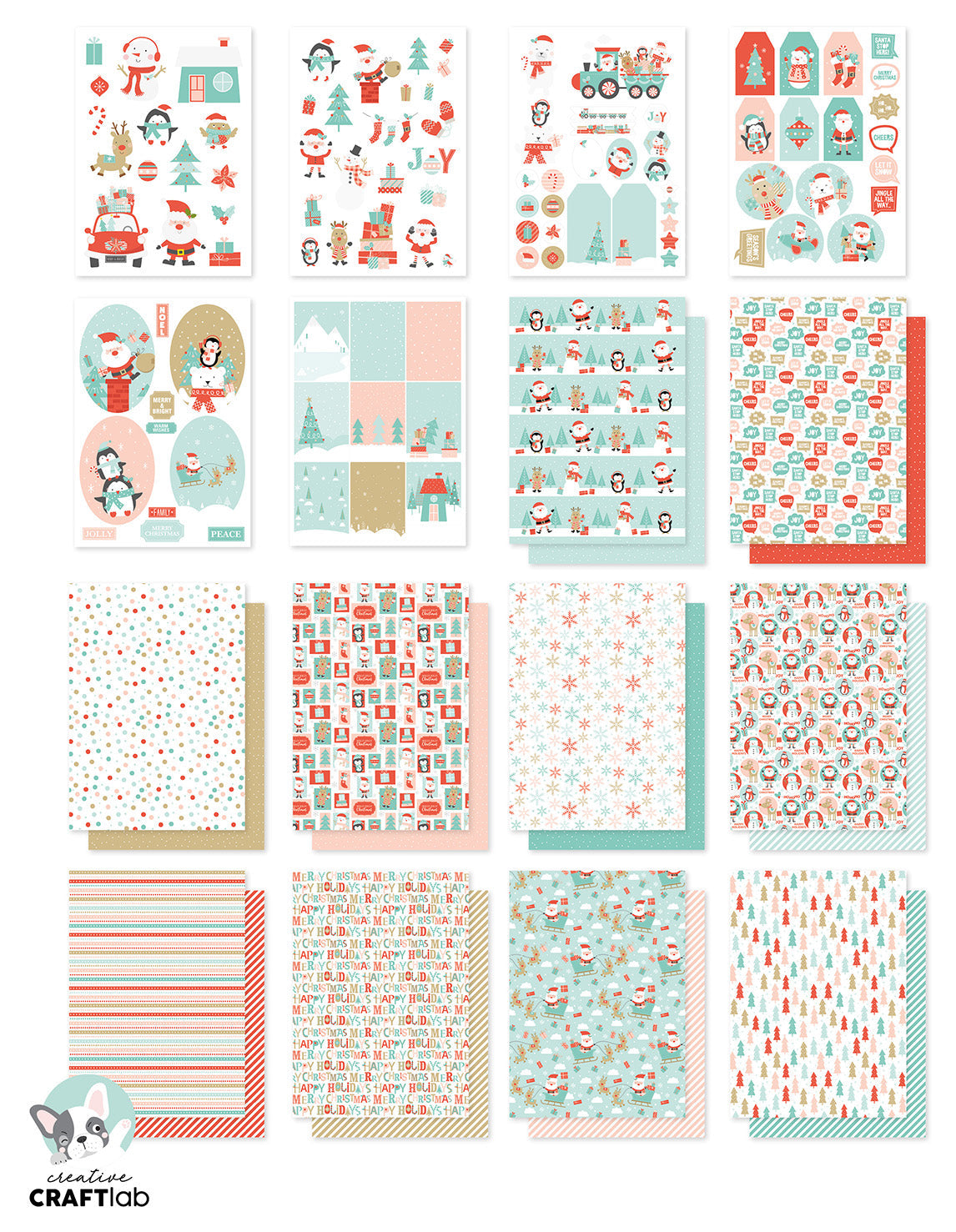 CCL DIY Block Santa Stop Here Essentials 297x210x9mm 32 SH nr.35-3