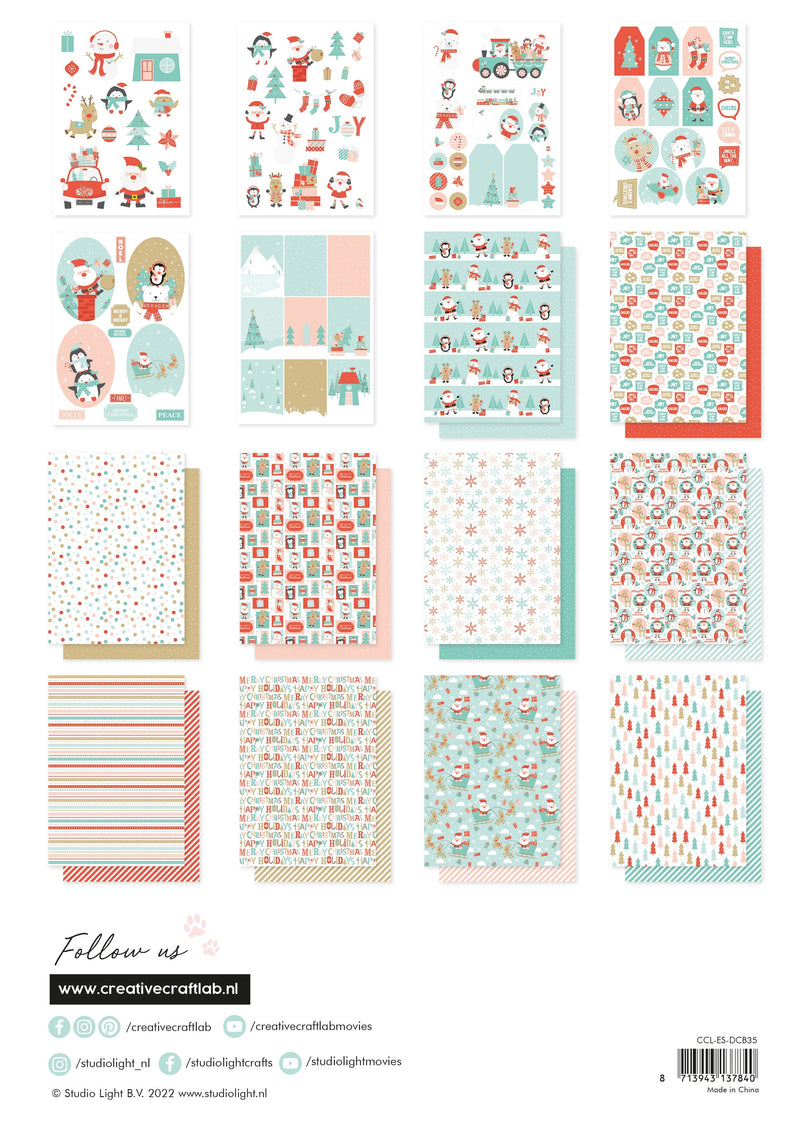 CCL DIY Block Santa Stop Here Essentials 297x210x9mm 32 SH nr.35-5
