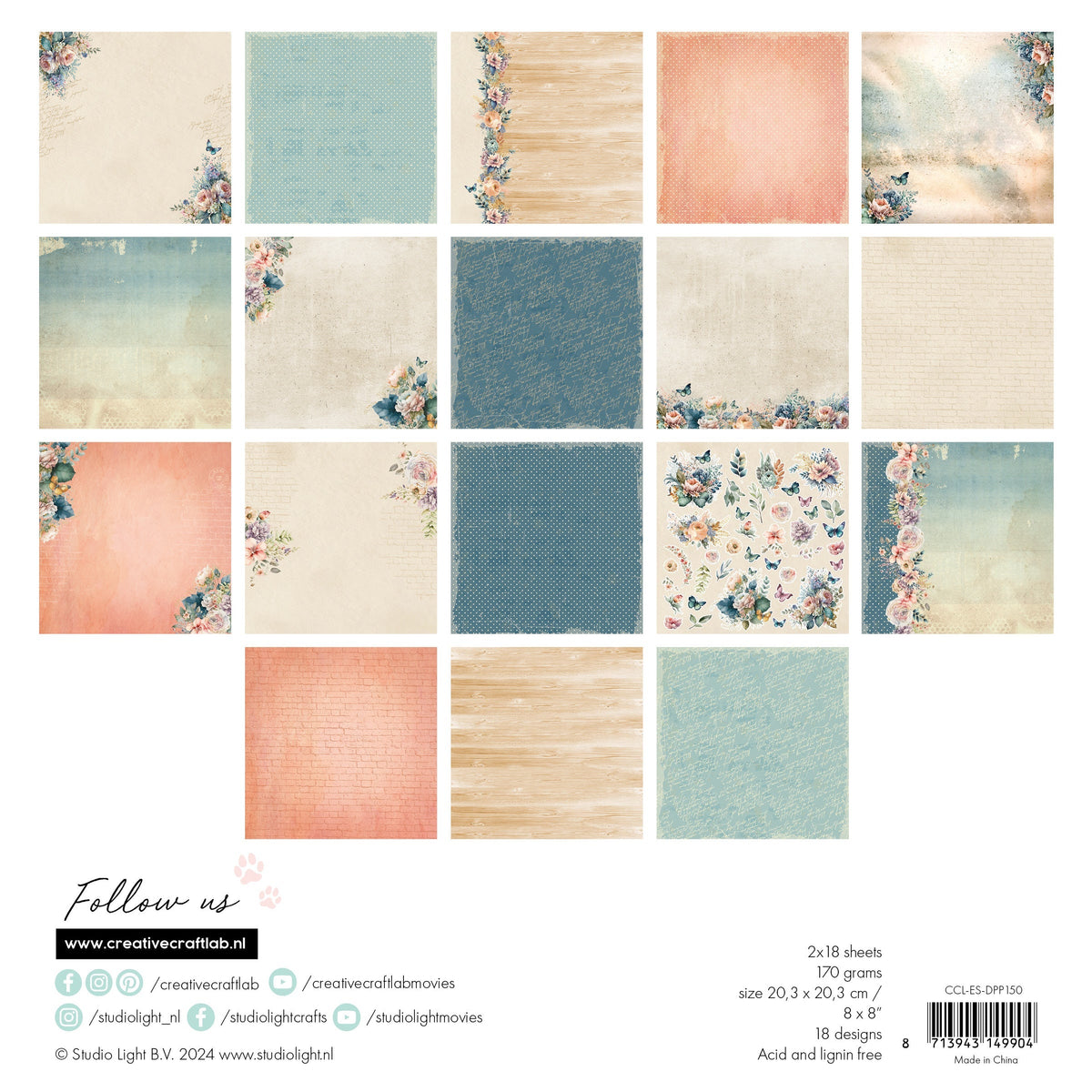 CCL Designer Paper Pad Aurelia 170gsm Essentials 36 SH-3