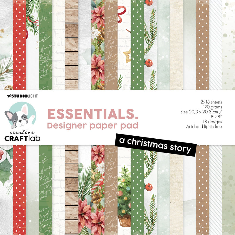 Bloc de papel de diseño CCL A Christmas Story Essentials 36 hojas-1