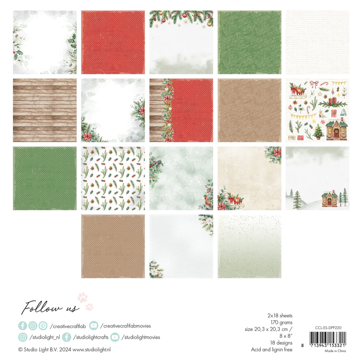Bloc de papel de diseño CCL A Christmas Story Essentials 36 hojas-2