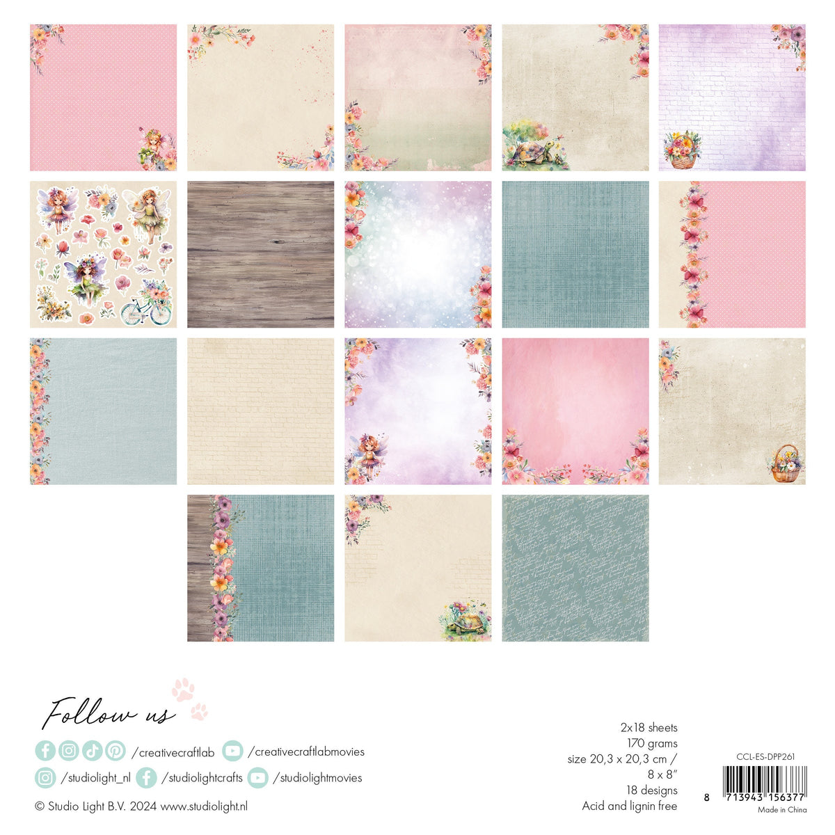 CCL Designer Paper Pad Felicia Essentials 36 SH-3