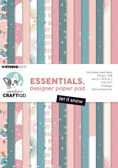 Bloc de papier de création CCL "Let It Snow Essentials", 24 feuilles-1