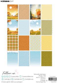 CCL Designer Paper Pad Sweater Weather Essentials 24 Sheets-2