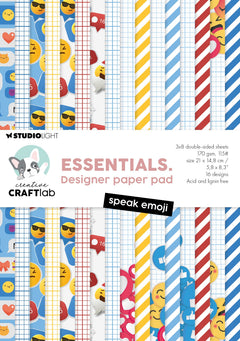CCL Designer Paper Pad Speak Emoji Essentials 24 Sheets-1