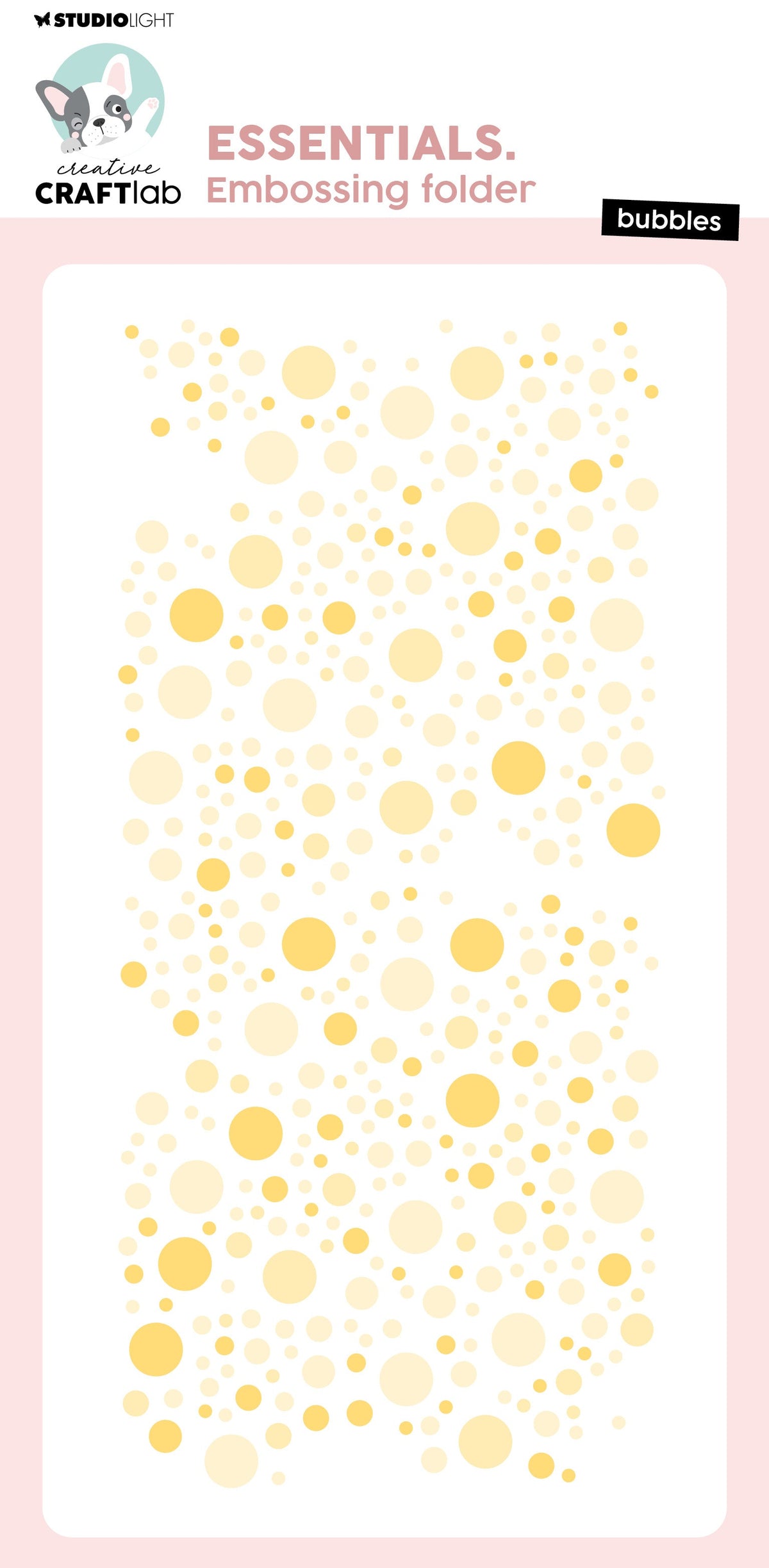 CCL Embossing Folder Bubbles Essentials 1 PC-1