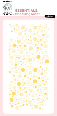 CCL Embossing Folder Bubbles Essentials 1 PC-1