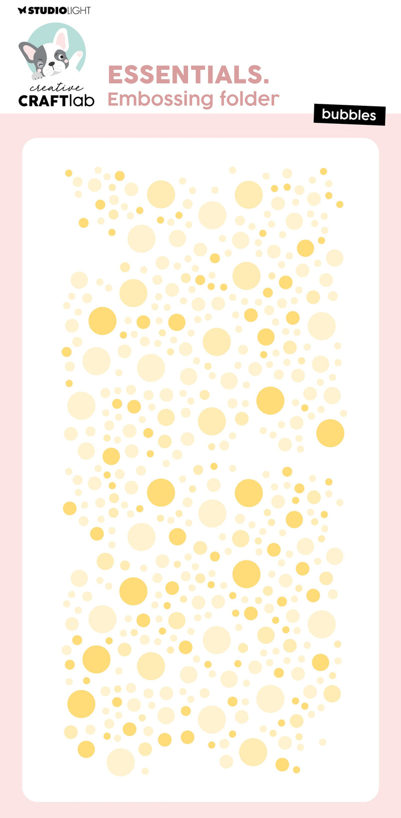 CCL Embossing Folder Bubbles Essentials 1 PC-1