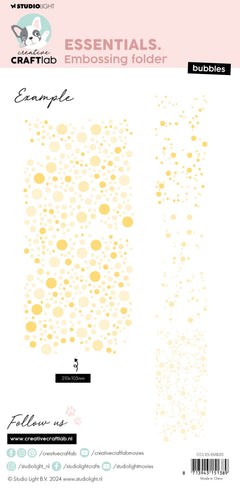 CCL Embossing Folder Bubbles Essentials 1 PC-3