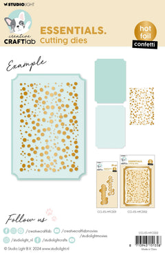 CCL Hot Foil Cutting Die Confetti Essentials 3 PC-3