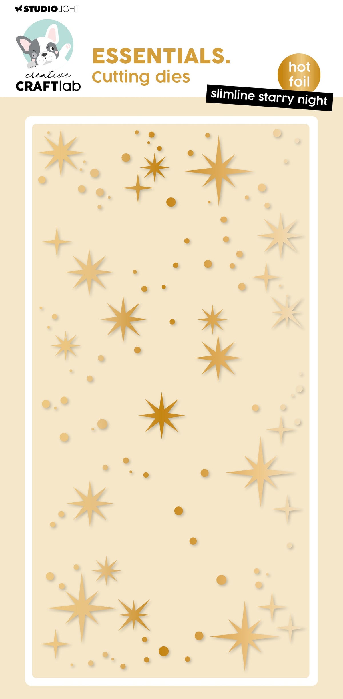 CCL Hot Foil Cutting Die Slimline Starry Night Essentials 1 PC-1