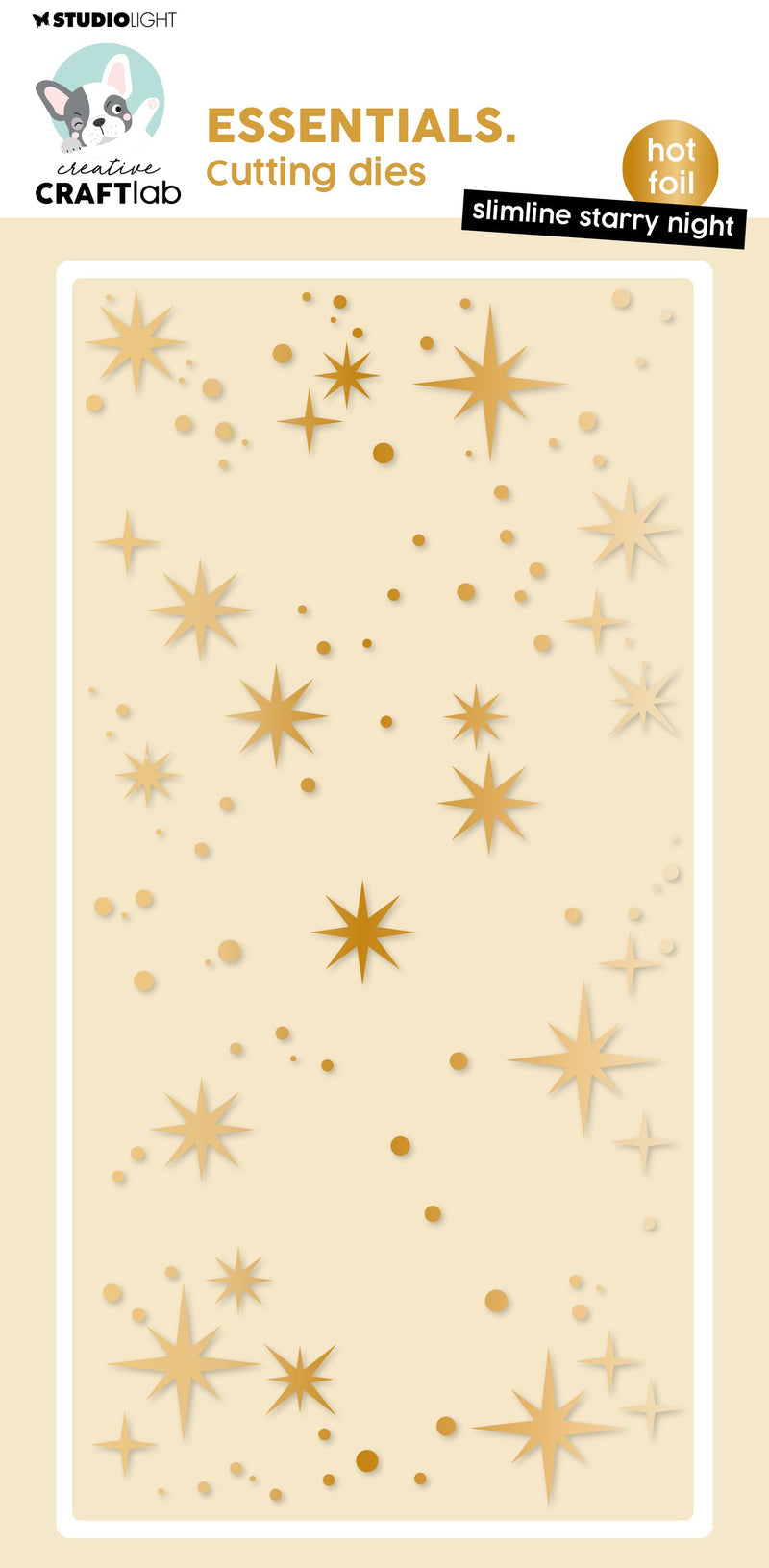 CCL Hot Foil Cutting Die Slimline Starry Night Essentials 1 PC-1