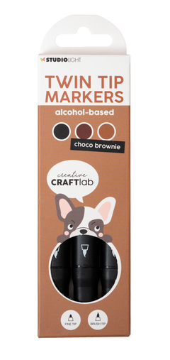 Marqueur à alcool CCL Choco Brownie Essentials 48x152x13mm 3 PC n°07-1
