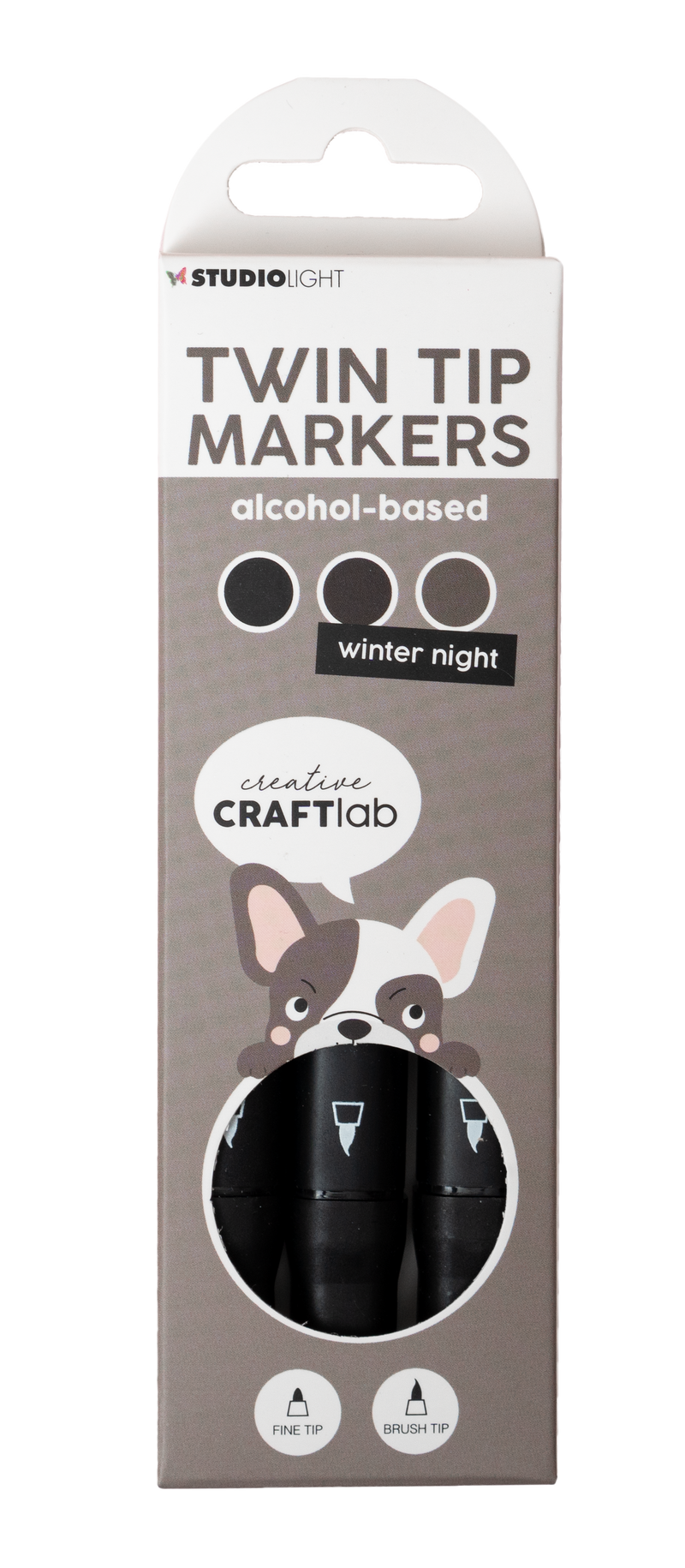 Marqueur alcool CCL Essentiels Nuit d'hiver 48x152x13mm 3 pièces n°08-1