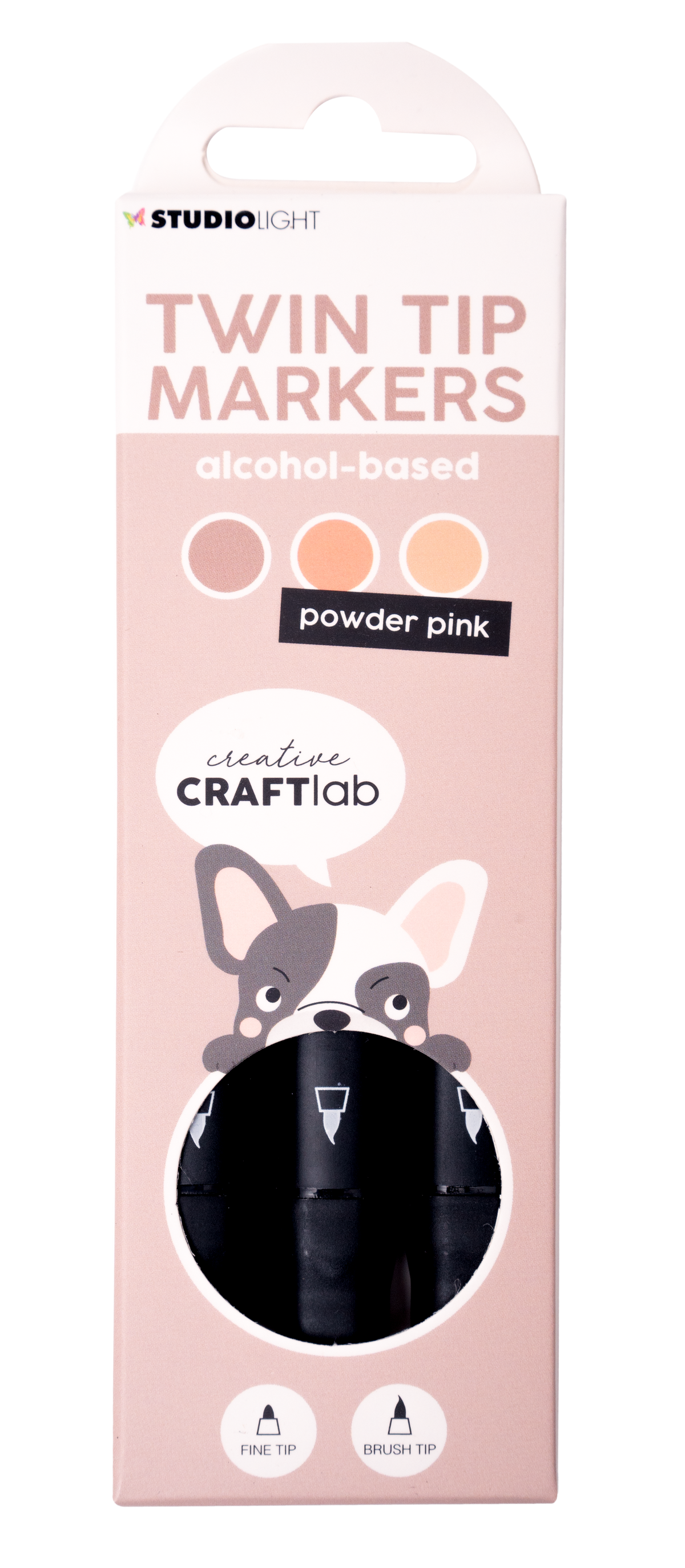 Marqueur à alcool CCL Rose Poudré Essentiels 48x152x13mm 3 PC nr.09-1