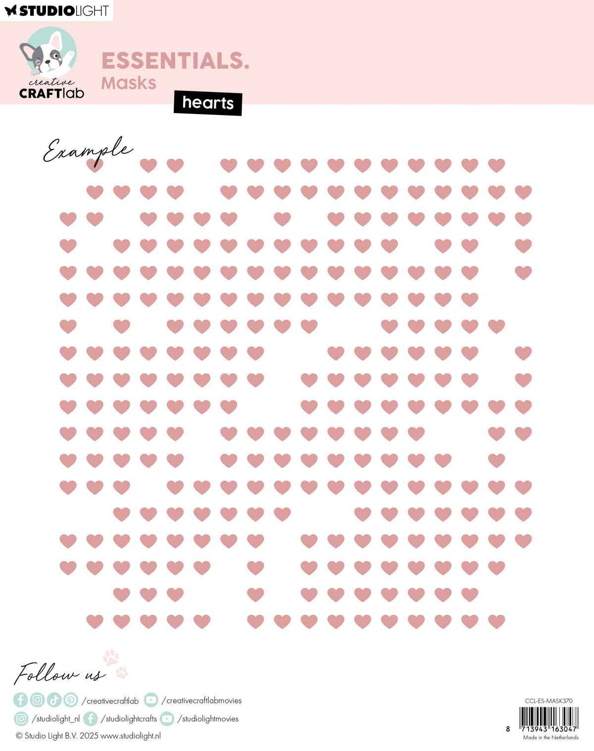 CCL Masks Hearts Essentials 1 Piece-2