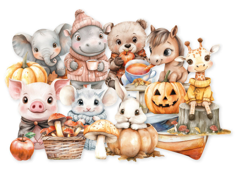 CCL Collage Ephemera Fall In Love Essentials 18 Pieces-2