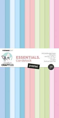 Bloc de papel pastel CCL 250gsm Essentials 300x150x9mm 24 hojas n.º 127-1