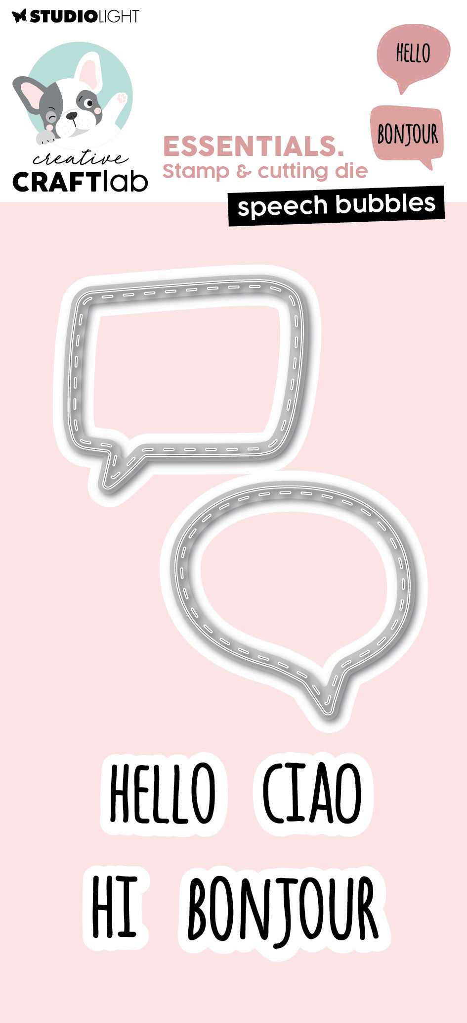 CCL Stamp & Cutting Die Speech Bubbles Essentials 6 PC-1