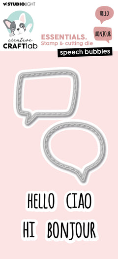 CCL Stamp & Cutting Die Speech Bubbles Essentials 6 PC-1
