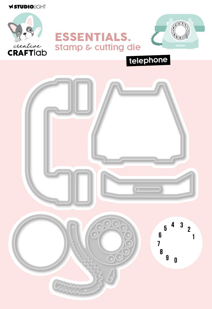 CCL Stamp & Cutting Die Telephone Essentials 8 PC-1