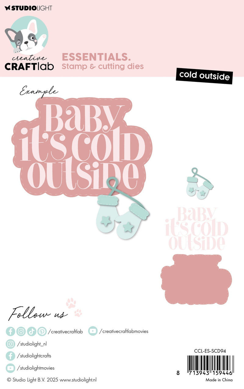 CCL Stamp & Cutting Dies Cold Outside Essentials 136x95x3mm 6 Pieces-2