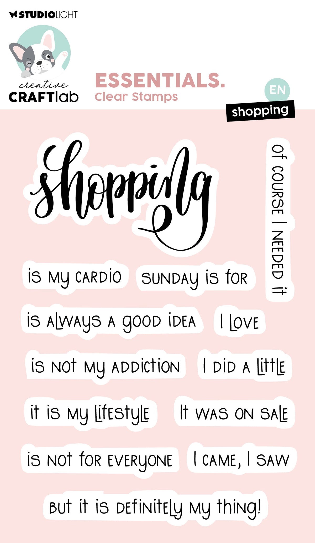 CCL Clear Stamp Shopping Essentials 13 PC-1