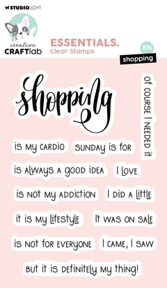 CCL Clear Stamp Shopping Essentials 13 PC-1