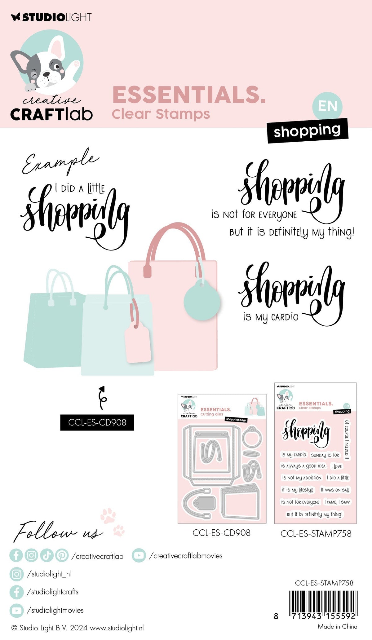 CCL Clear Stamp Shopping Essentials 13 PC-2