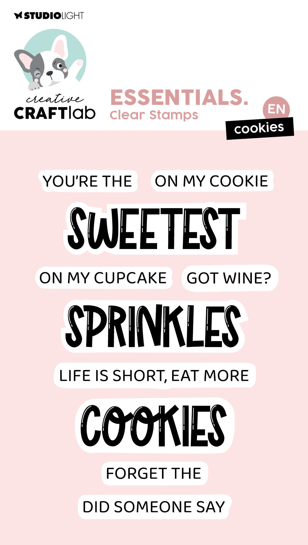 CCL Clear Stamp Cookies Essentials 10 PC-1
