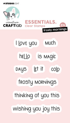 CCL Clear Stamp Frosty Mornings Essentials 93x61x3mm 10 Pieces-1
