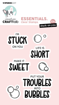 CCL Clear Stamp Stuck On You Essentials 7 Pieces-1