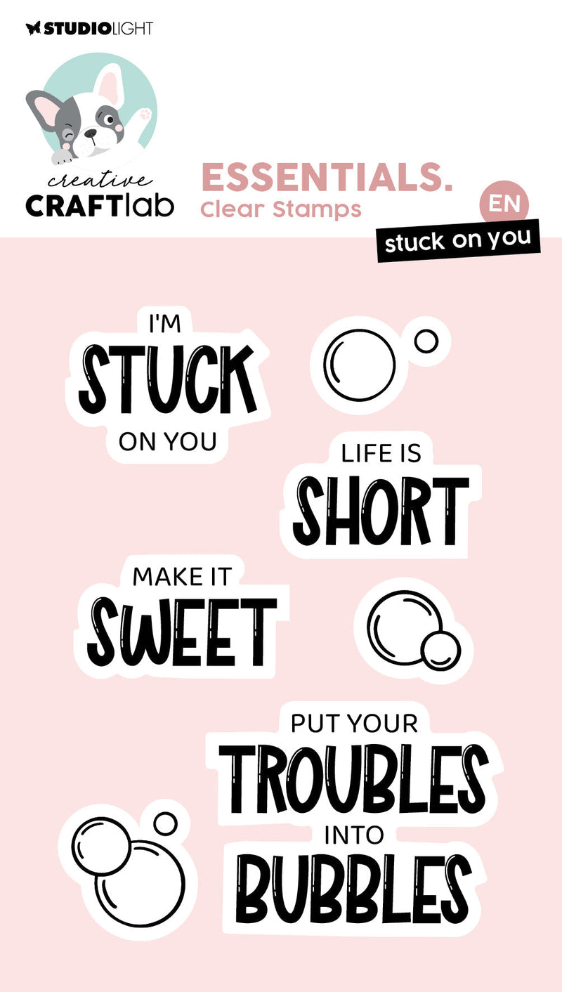 CCL Clear Stamp Stuck On You Essentials 7 Pieces-1